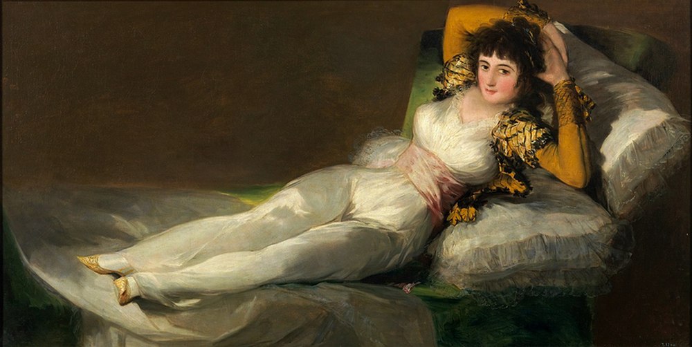 Francisco Goya's painting - La maja vestida