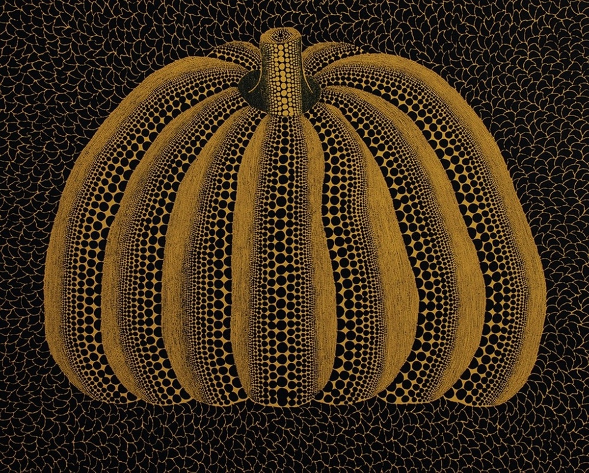 Yayoi Kusama's painting - Pumpkin