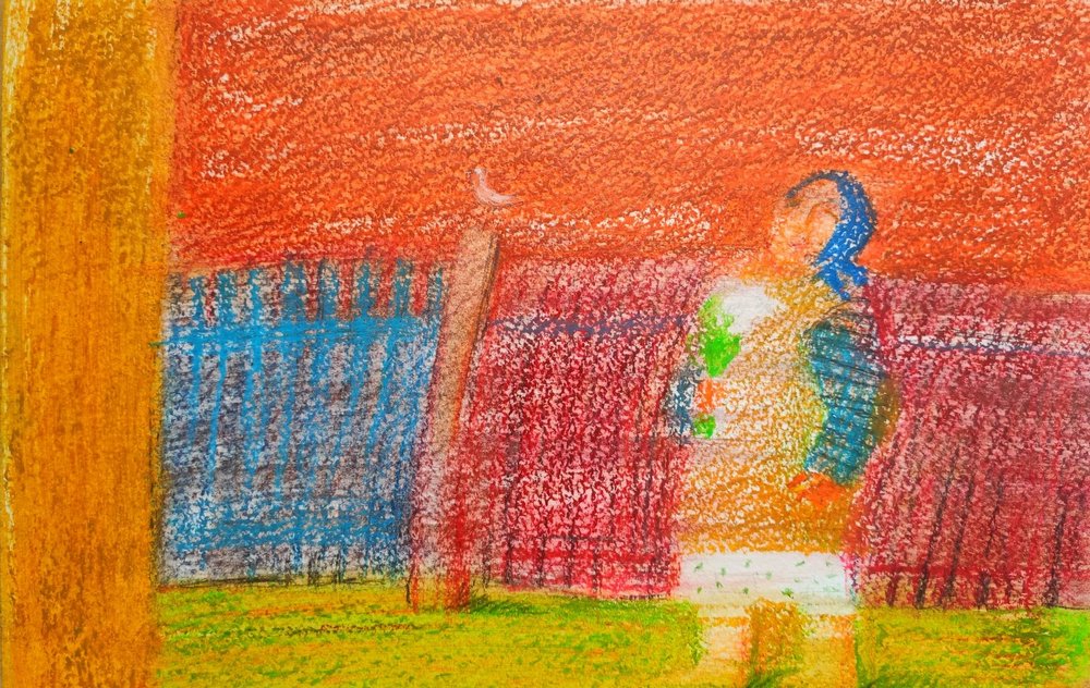 Картина Инны Пантелемоновой - Весна в Коломые. Зарисовка 3