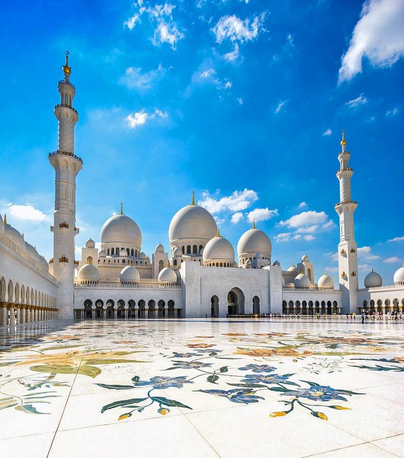 Напольна мозаїка, Велика мечеть шейха Зайда