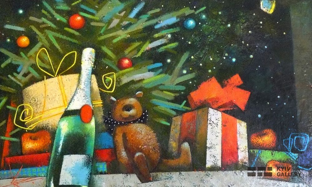 Oksana Korniienko's painting - New Year