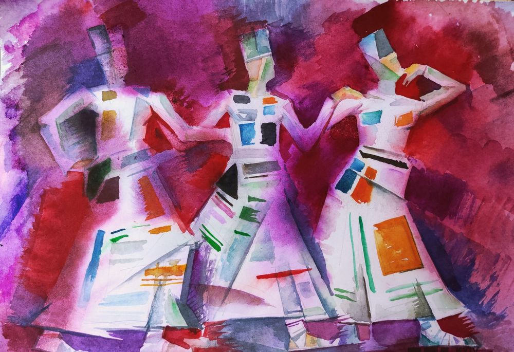 Картина Павла Македонського - Три фігури в танці