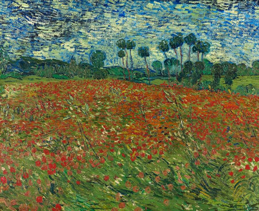 Vincent Van Gogh's painting - Poppy field
