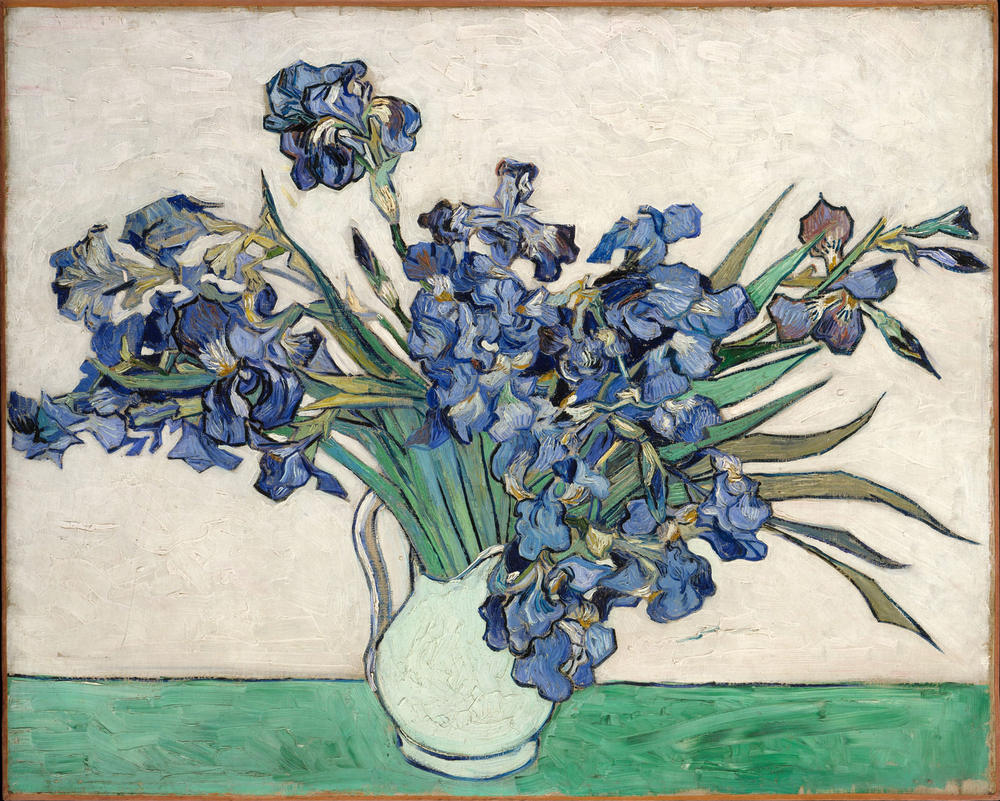 Vincent van Gogh's painting - Vase with Irises