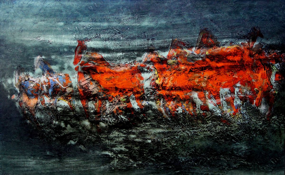 Картина Віталія Гудка - Червоний вигін