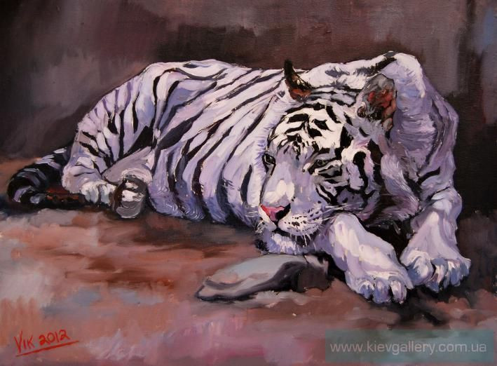 Painting “Tiger resting“