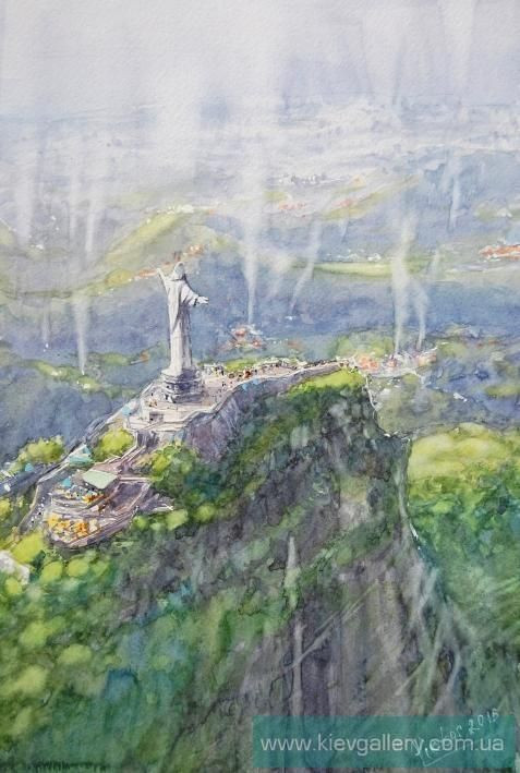 Painting «Rio de Janeiro», watercolor, paper. Painter Mykytenko Viktor. Buy painting