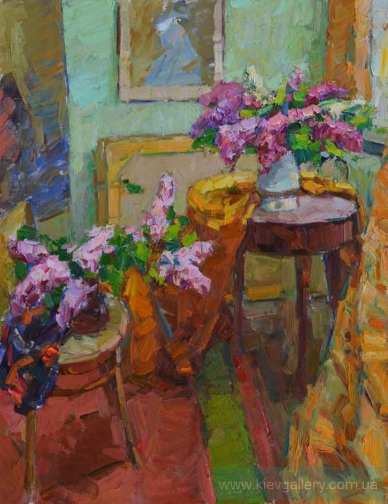 Painting «Interior», oil, canvas. Painter Pereta Viacheslav. Buy painting