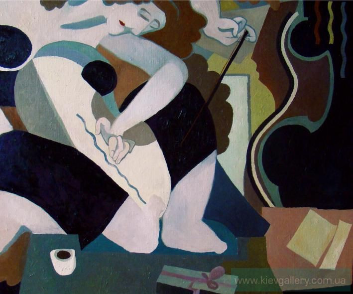 Painting «Viollet and cello», oil, canvas. Painter Stoliarova Iryna. Buy painting