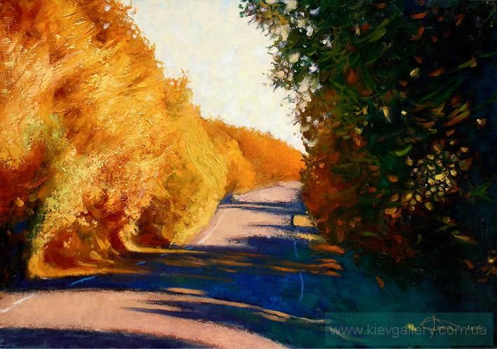 Картина “Осенняя дорога  “