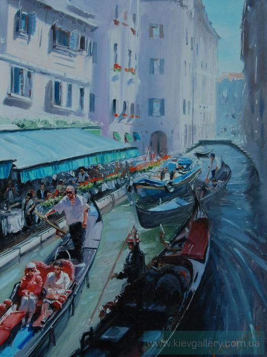 Картина “Венеція. Причал біля кав'ярні“