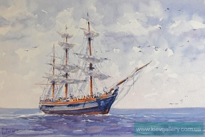 Painting “Sailing ship“