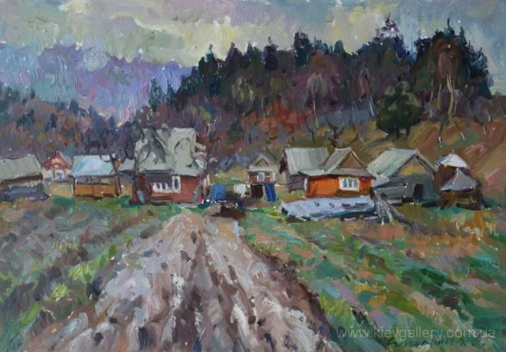Painting «Rural life», oil, canvas. Painter Susharnyk Anna. Buy painting