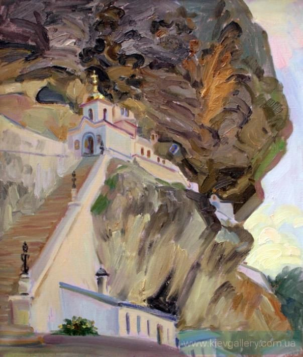 Картина «Монастир у скелі», олійні фарби, полотно. Художниця Орлова Марина. Купити картину