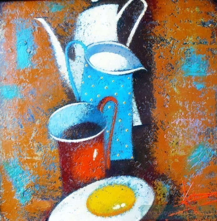 Painting “Classic breakfast“