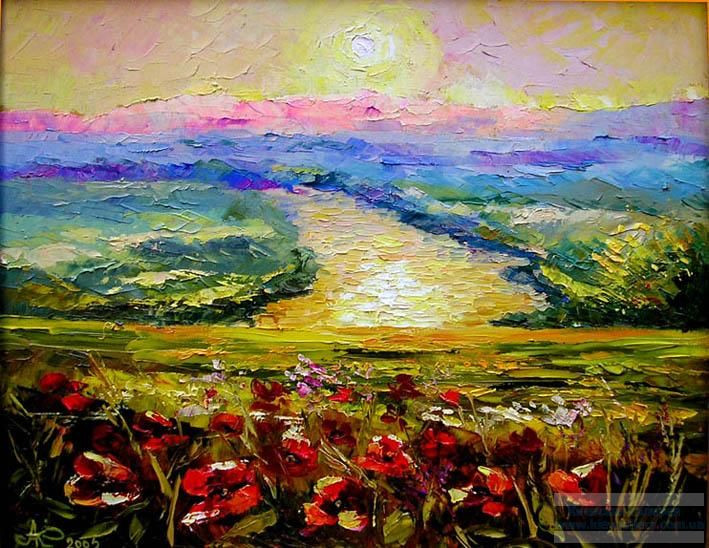 Painting “Morning in Carpathians“