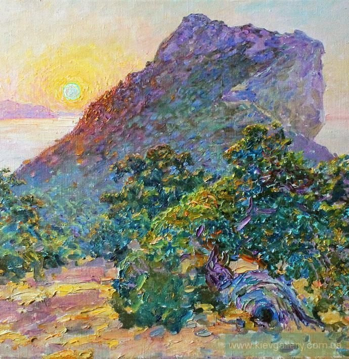 Painting «Morning in a grove of juniper», oil, canvas. Painter Hunchenko-Koval Svіtlana. Buy painting