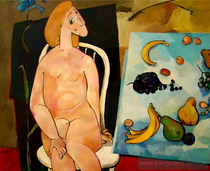 Painting «Breakfast», oil, canvas. Painter Stoliarova Iryna. Sold