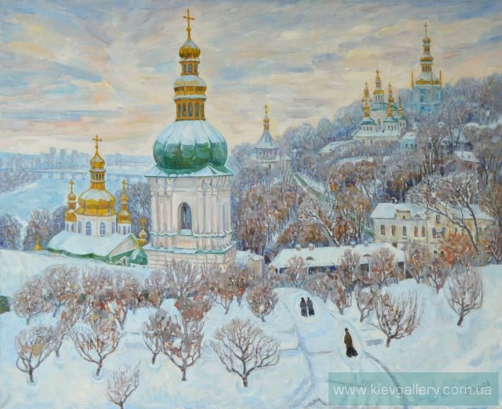 Картина “Киево-Печерская лавра зимой”