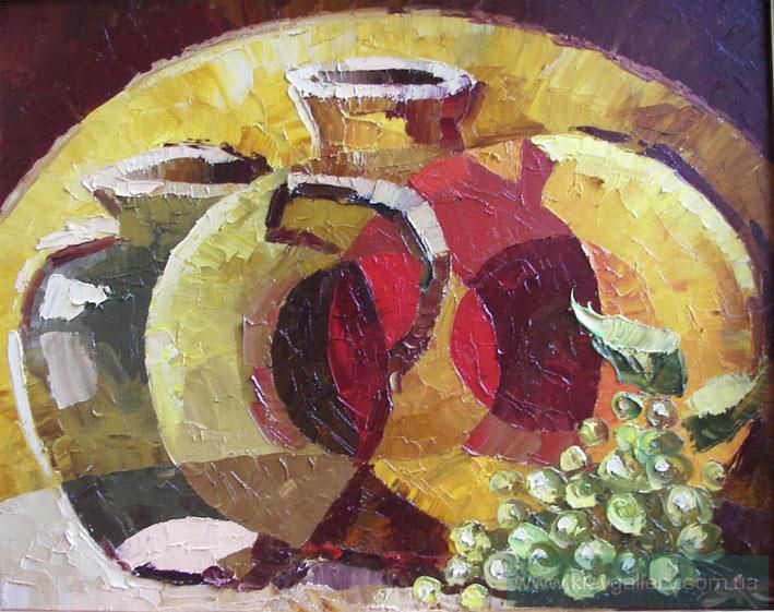 Painting “Pitcher and Grapes“