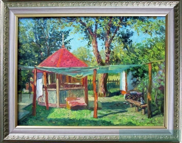 Painting “Corner of a cottage“