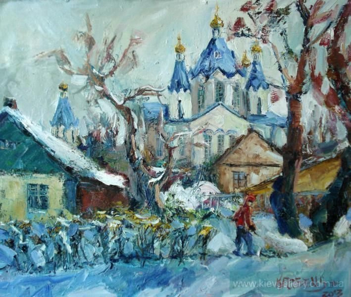Painting “Church at Poland farm“