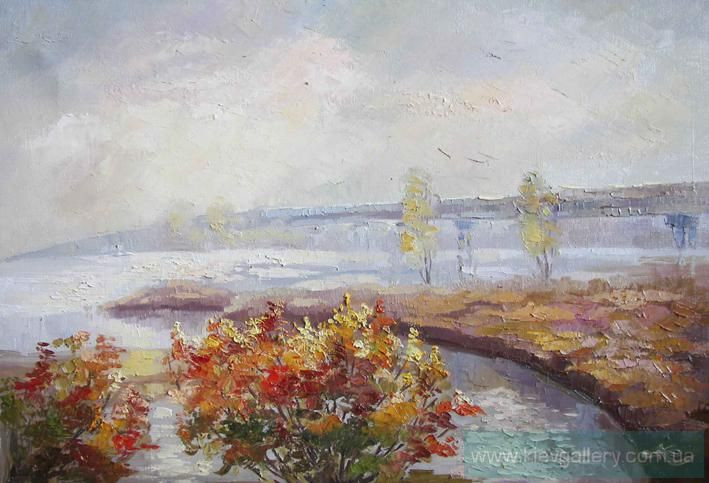 Картина “Осень над Днепром“