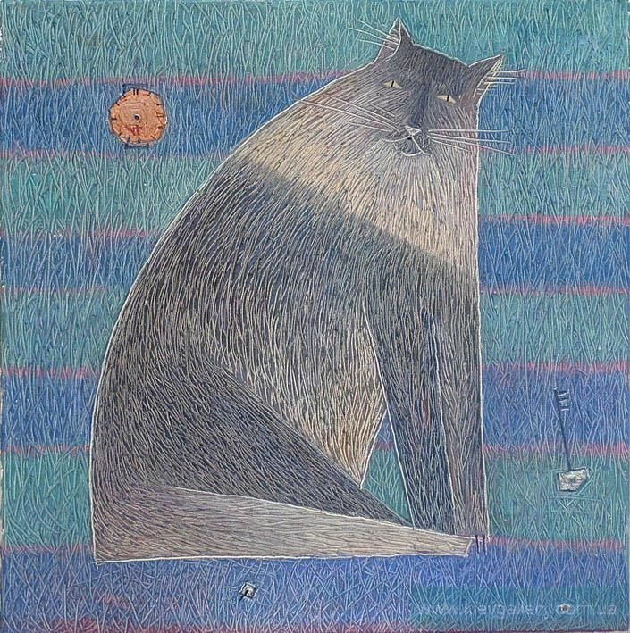 Painting “Cat. Philosopher“