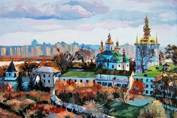Painting “Kyiv. Autumn in Lavra“