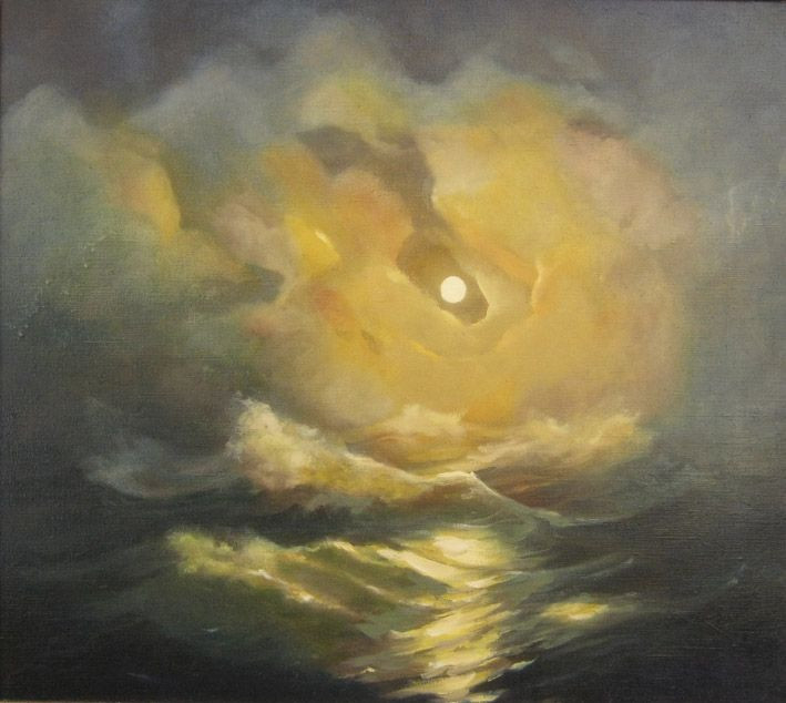 Картина “Море. Захід сонця“