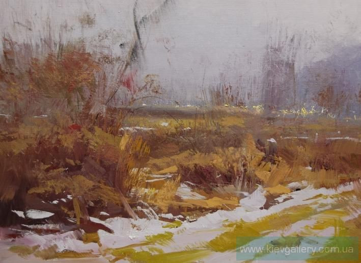 Painting «Live snow», oil, canvas. Painter Pysar Yurii. Buy painting