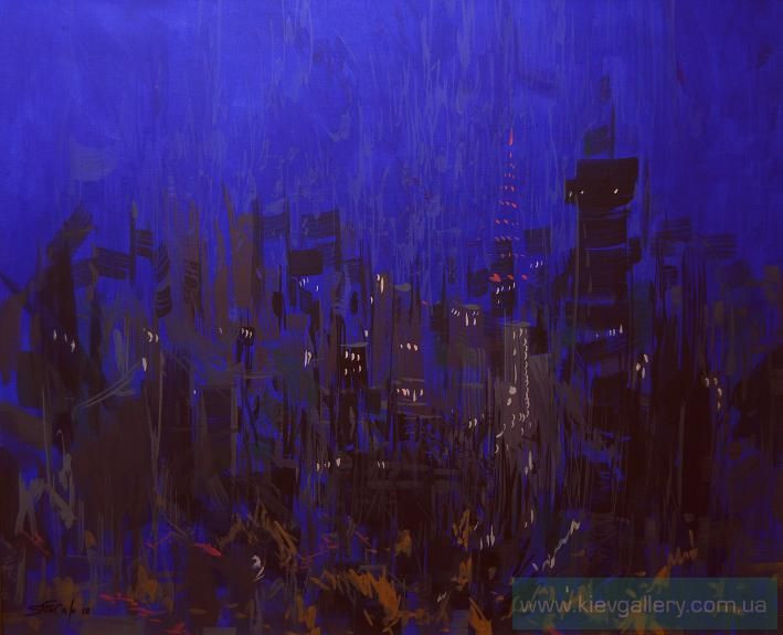 Painting “Night in the city“