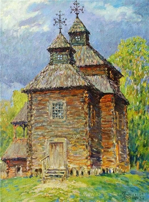 Painting “The old church“