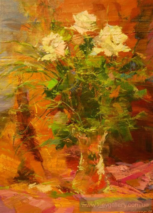 Painting «Mom's flowers», oil, canvas. Painter Pysar Yurii. Buy painting