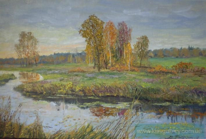 Painting «Autumn on Trubezh», oil, canvas. Painter Tytulenko Volodymyr. Buy painting