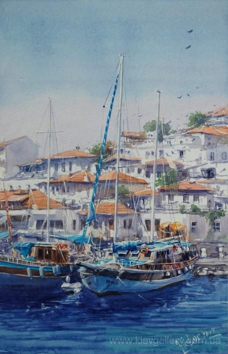 Painting “Turkey, wharf“