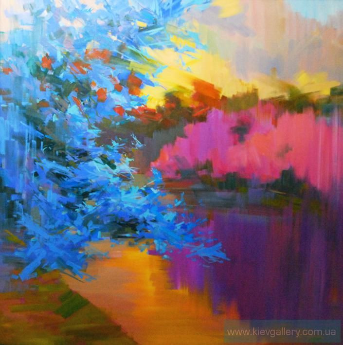 Painting “Spring sunset“