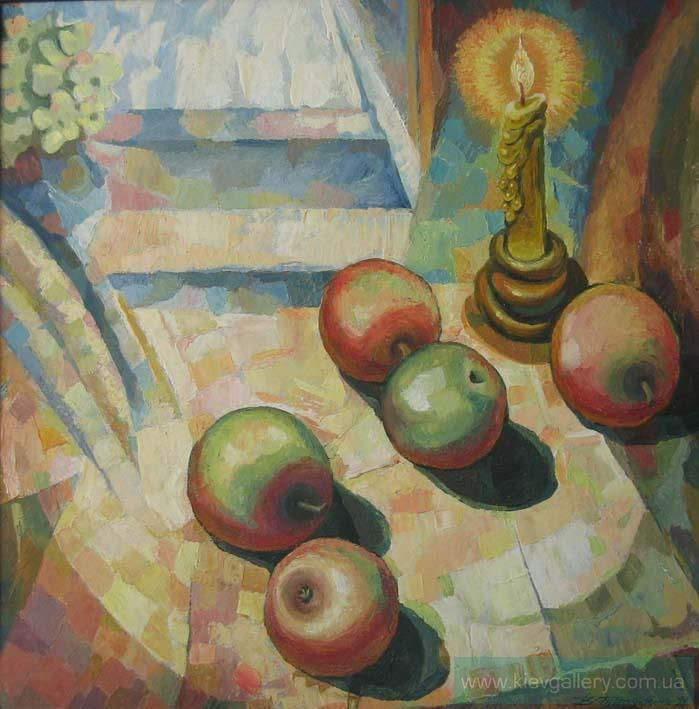 Painting «Apples», oil, hardboard. Painter Tytulenko Volodymyr. Buy painting