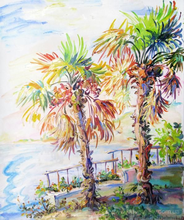 Painting “Two palm trees“