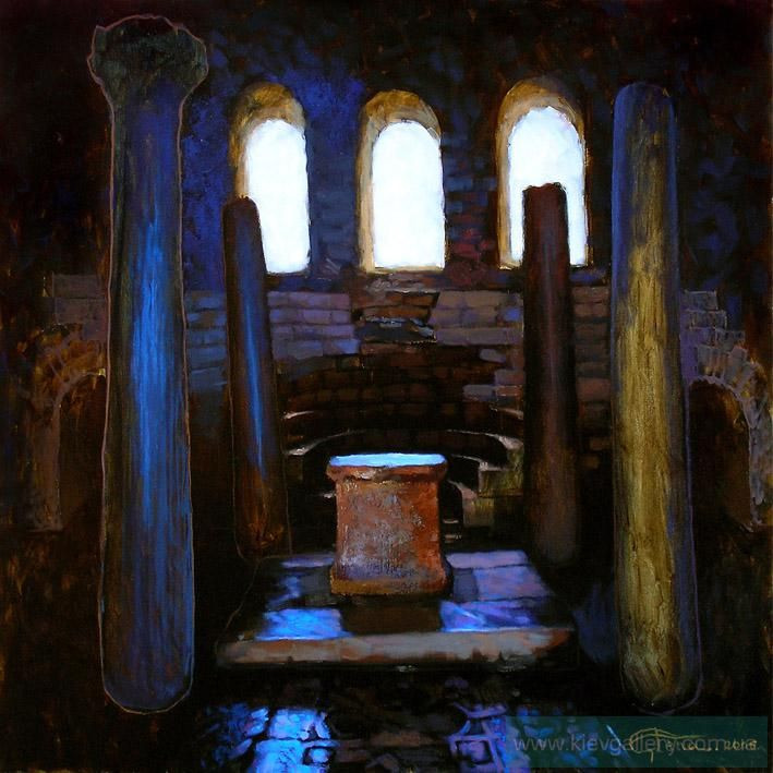 Painting «Altar of the Church of St. Nicholas», oil, canvas. Painter Sachenko Olena. Buy painting