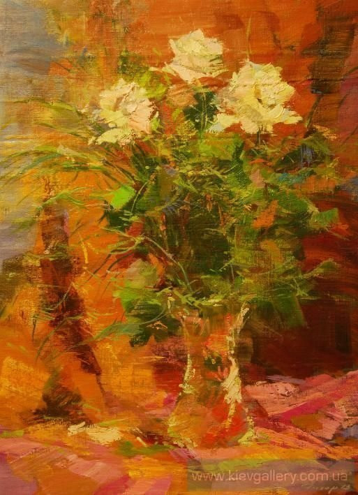 Painting “White roses“