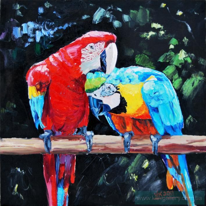 Painting “Cockatoo parrot“