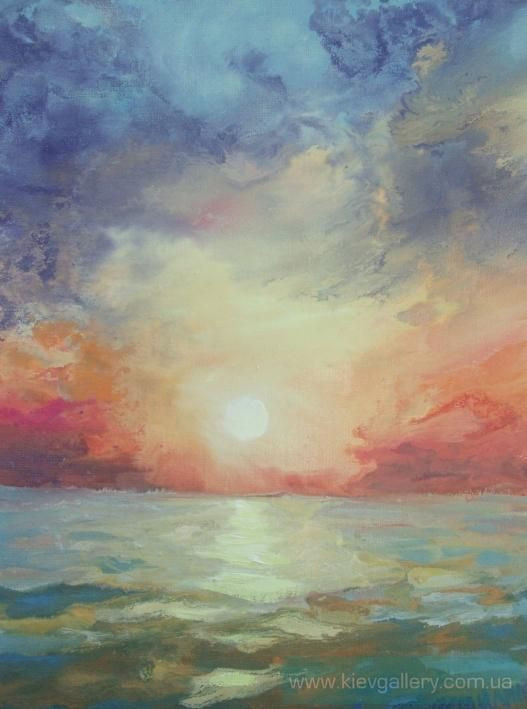 Painting “Sunrise at the Sea“