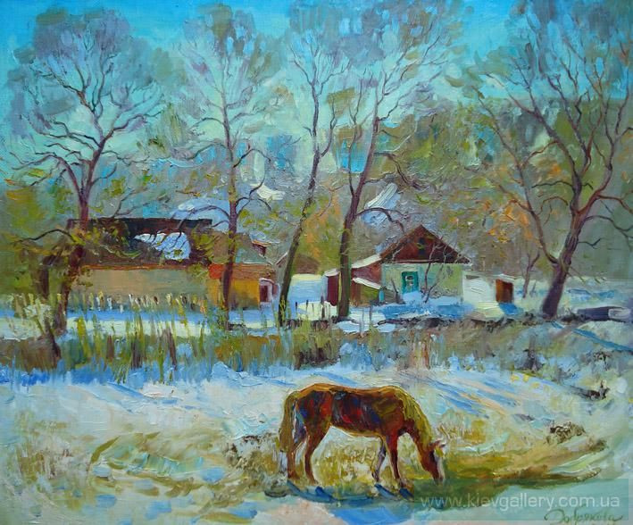 Painting “A warm winter day“