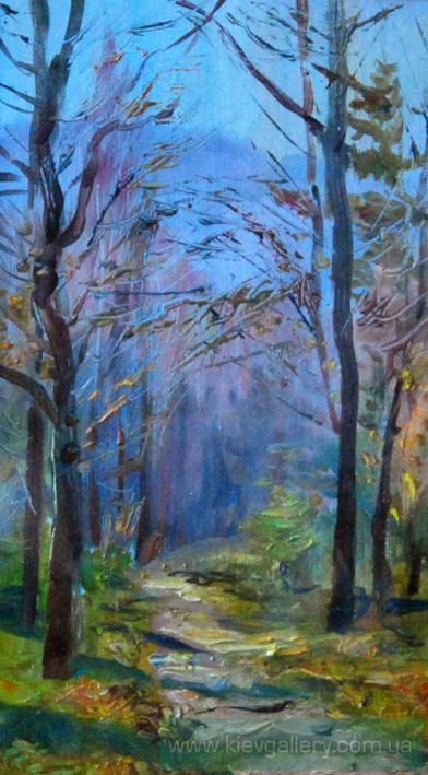 Painting “The path in the woods“