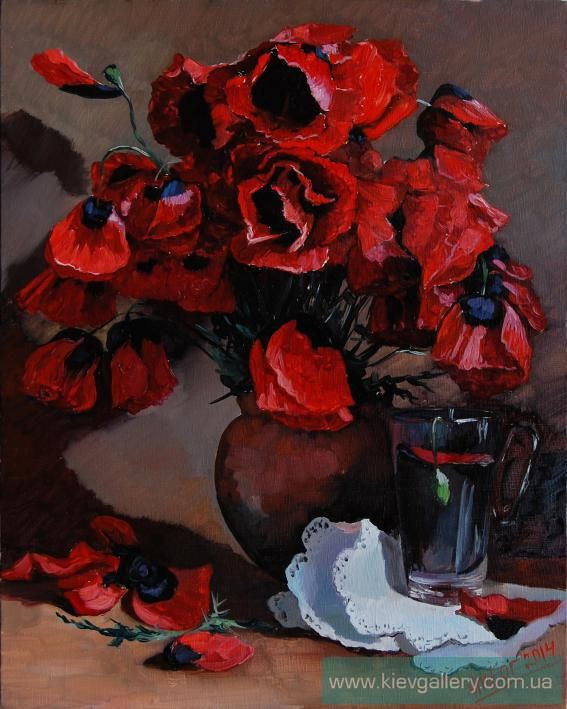 Painting “Still life of poppies“