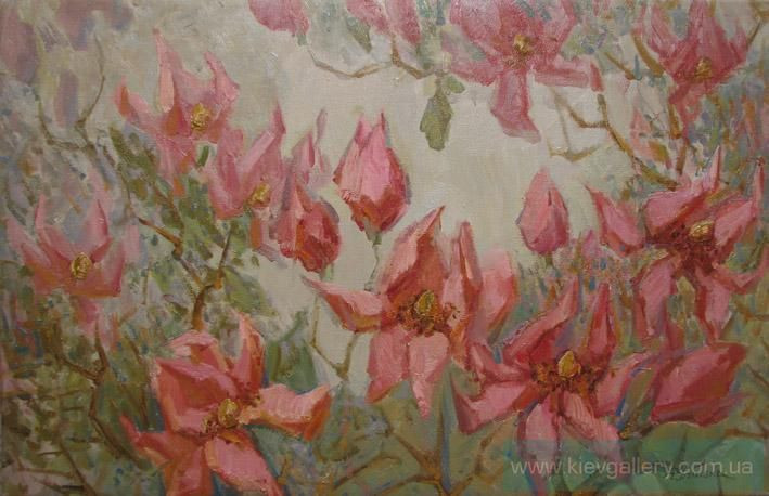 Painting “Rose magnolias“