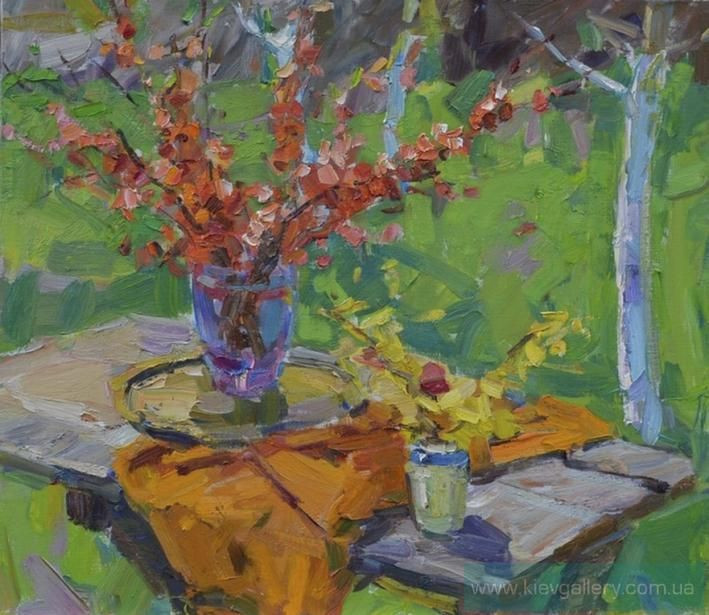 Painting «Spring still life», oil, canvas. Painter Pereta Viacheslav. Sold