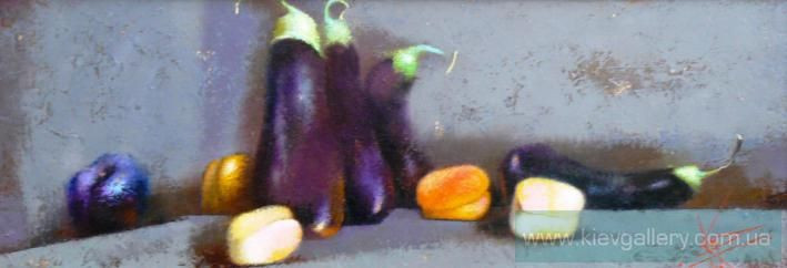 Painting “With eggplant“