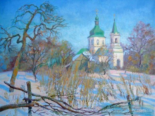 Painting «Church of the Resurrection», oil, canvas. Painter Dobriakova Dariia. Buy painting